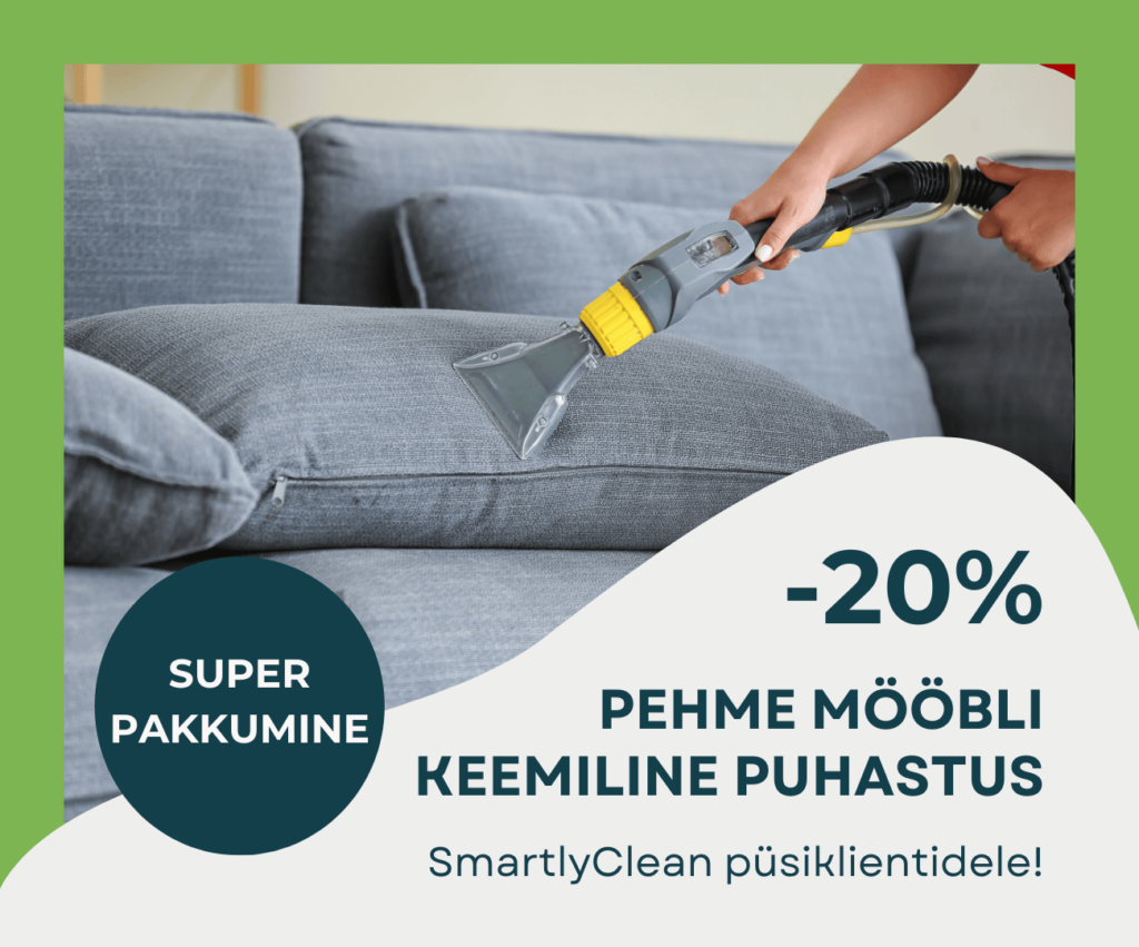 Keemiline puhastus kodus 1 Pehme moobli keemiline puhastus SmartlyClean